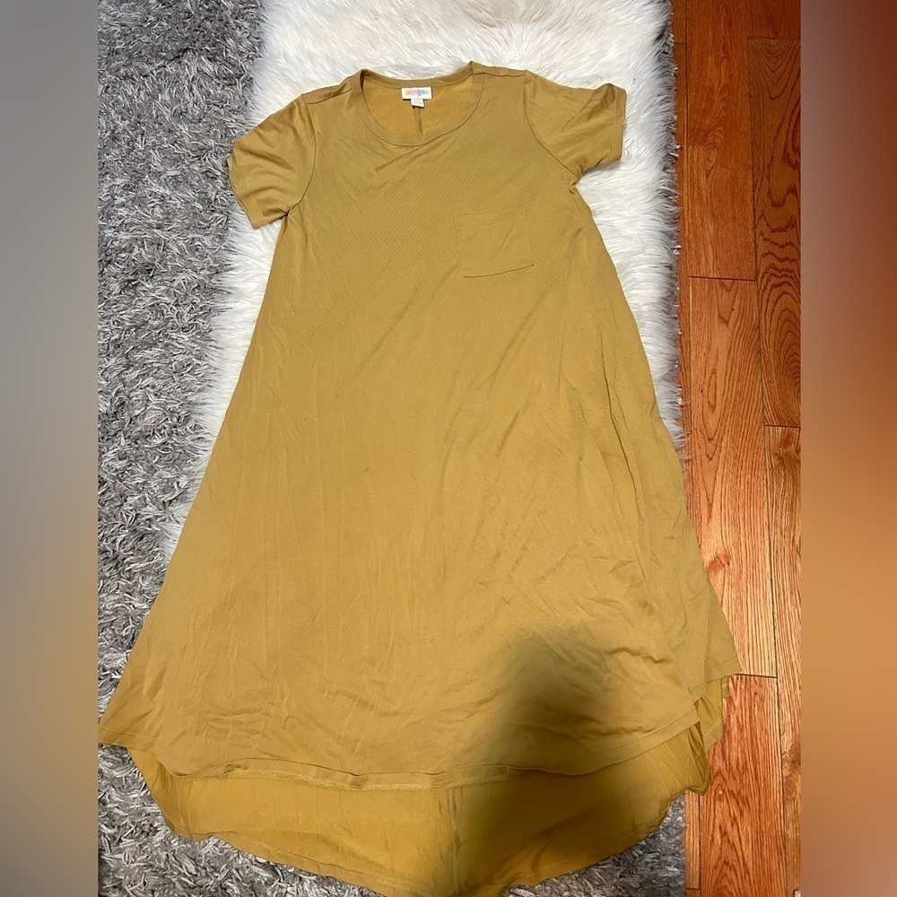 Mustard Yellow Hi-Low Dress